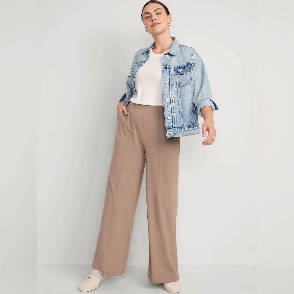 Old Navy PowerSoft Wide Leg Pull On Pants XL